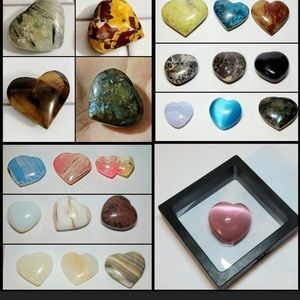 Natural Healing Crystal Hearts